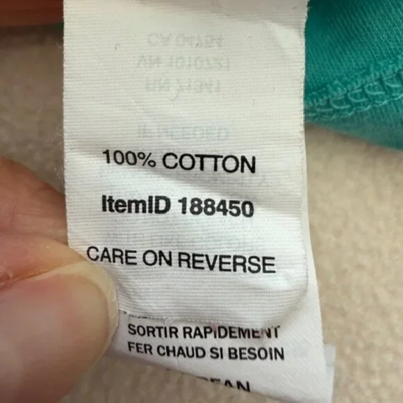 L.L. Bean Women's Teal Turtleneck Sweater 100% cotton Size L Capsule basic - Picture 7 of 8